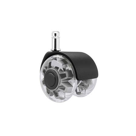 Kontorstolhjul med høj belastningskapacitet, bløde polyurethanhjul for jævn, lydløs bevægelse på alle gulvtyper, inklusive gulvtæpper