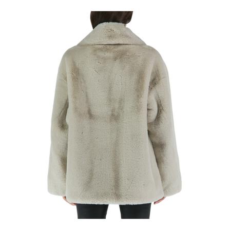 Stand Studio, Faux Fur & Shearling Jackets Beige, Dames, Maat:XS