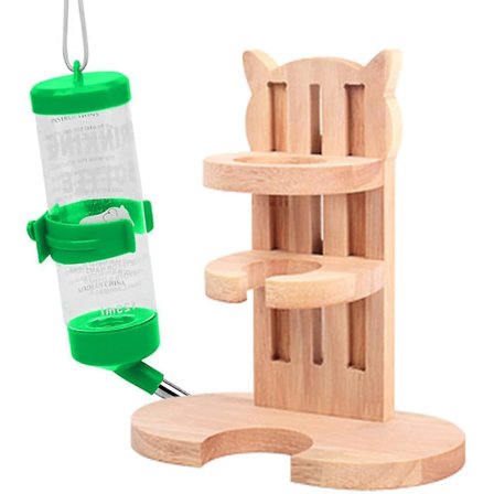 Vedenpullon teline pienille lemmikkieläimille, hamsterin juoma-automaatti
