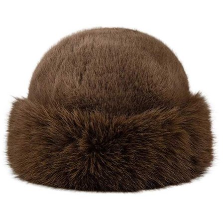 Vinterbøttehatt i fuskepels for kvinner, luksuriøs fuskekaninpels for en førsteklasses følelse for avslappet hverdagsbruk
