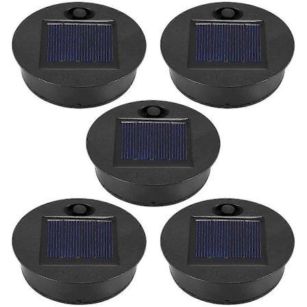 5-pack Ersättningsdelar för solcellslampor (Toppstorlek 7 cm, Bottenstorlek 6 cm), 7 Lumen Varmvitt