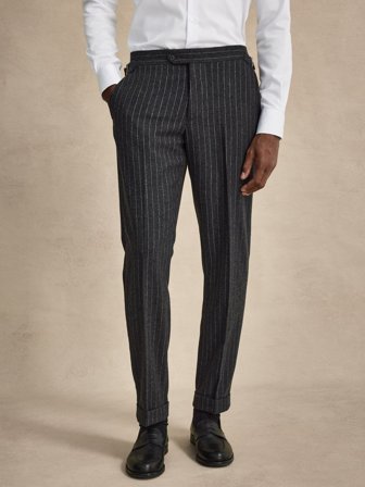 John Henric Men's Graue Nadelstreifen Anzughose Tailored Fit Size 54