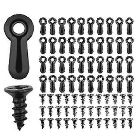 160 stk Metall Bilderammer Festemidler - Dreieknapper Kompatible med Hengende Bilder og Tegninger