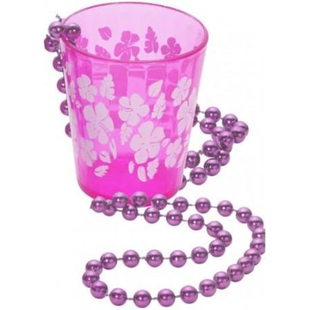 Halsband Med Shotglas Rosa