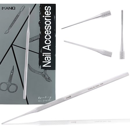 Nagelbandspusher skrapa stål silver manikyr pedikyr salong SPA rostfritt stål