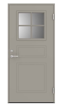 Swedoor C8010 Ytterdörr ljusgrå (S 3502-Y) 888x2080 mm, Dörrar