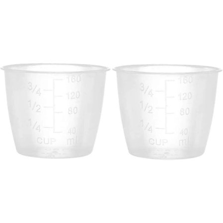 2-pack Plast Transparent Mätkoppar Ris Mätkoppar Elektrisk Riskokare Ersättningskoppar Köksartiklar Klar One Size (FMY)