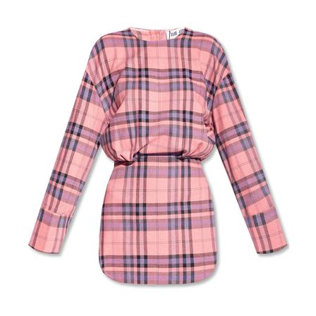 The Attico Checked Kjole Pink, Dame
