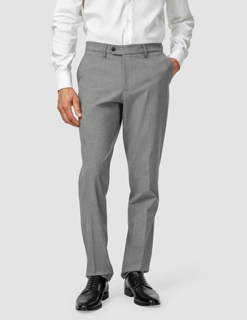 Shaping New Tomorrow - Essential Suit Pants - Cloud Grey - Regular Fit - Herre - 36/32