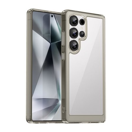 Outer Space-etui med geleramme til Samsung Galaxy S25 Ultra - Klar sort