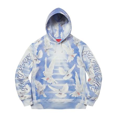 Supreme, Sweatshirt Blauw, Heren, Maat:S
