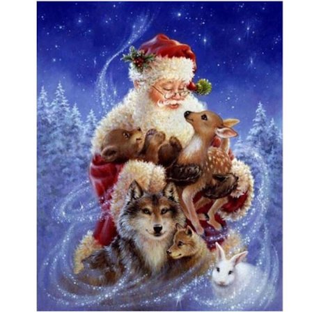 30*40 Julemand Diamantmaleri Jul Serie Udenrigshandel