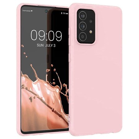 Silikonetui Mykt, fleksibelt gummideksel for Samsung Galaxy A22 4G rosa