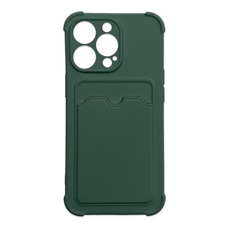 Kort Armor Etui for Samsung Galaxy A22 4G - Silikon Wallet Deksel Grønn