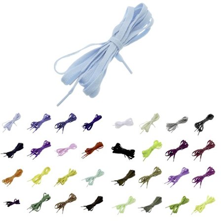 Lenkkareiden kengännauhat - Litteät [120 cm] - Useita värivaihtoehtoja