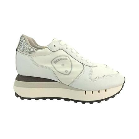 Blauer, MAN Suede/Textile Running Wit, Dames, Maat:40 EU