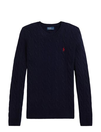 Polo Ralph Lauren | Cable Wool-Cashmere Crewneck Sweater | M
