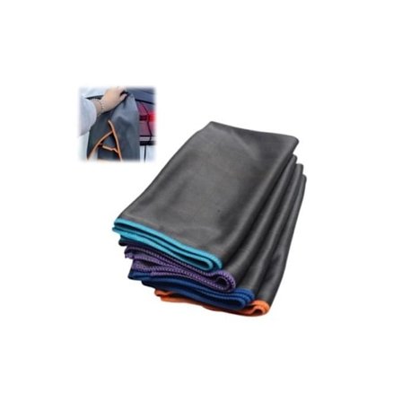 Rengøringsklud i kulfiber - 4 stribefri rengøringshåndklæder 40*50 cm til glas, vinduer, briller, husholdningsrengøring