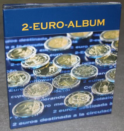 Møntalbum NUMIS,for alle 2-Euro erindringsmønter til 2015