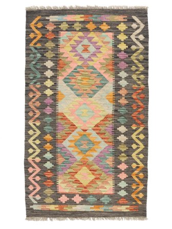 Petit Kilim Afghan Old Style Tapis 75X128 Laine