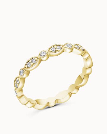 Alliansering Ester 18K Gult Gull - Forlovelsesringer & Gifteringer hos Vanbruun