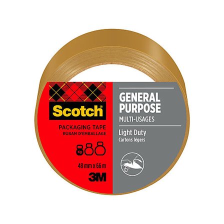 3M PAKKETAPE BRUN 66M 48MM