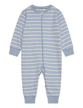 Nightsuit W.zipper Pyjama Sie Jumpsuit Haalari Blue Fixoni