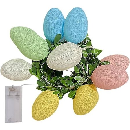 Påske Kylling Skals Lysstreng Påske LED Lys Påske Dag Dekoration Belysning Lysstreng, Blinkende Lysstreng Dekoration Håndværk, Hjem Have