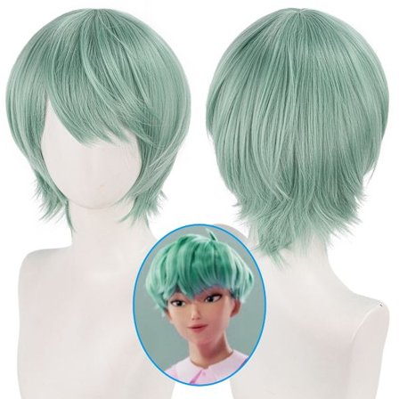 Demon Hunter Baby Cosplay Parykk | Kort Anime Parykk med Hodebunn Topp for Barnekostymefest-Baby Baby-