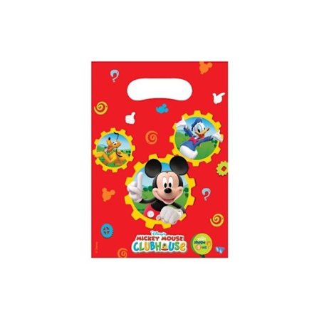 Mickey Mouse Clubhouse Plast Partypåsar (6-pack) One Size
