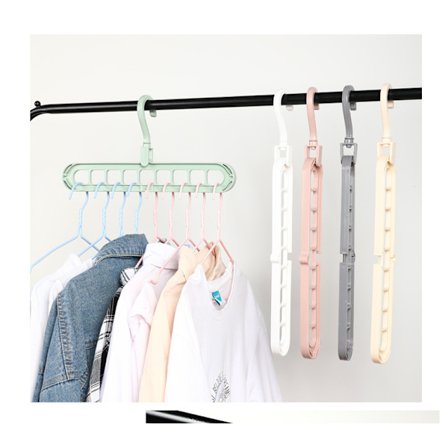 4 stk. Magiske Pladsbesparende Bøjler Multifunktionelle Smarte Garderobe Eller