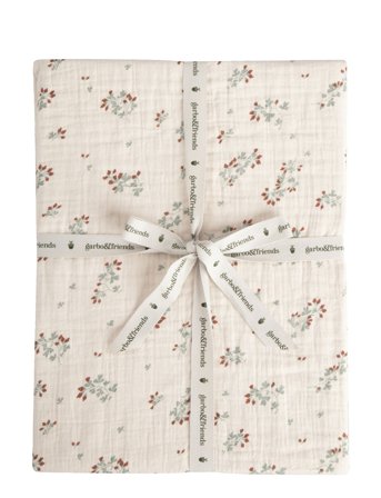 Garbo&Friends Muslin Fitted Sheet Junior - Beige - 60X120X20CM