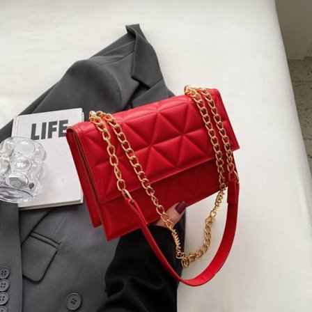 Chain Crossbody Bag Skulderveske RØD