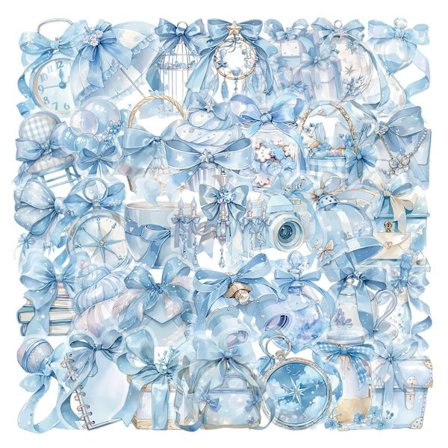 100-pak Fantasy Klistermærker | 7 Temaer PET Mærkater | Vandtæt Dekoration til Laptop, Vandflaske, Kuffert (Pink Eventyr)