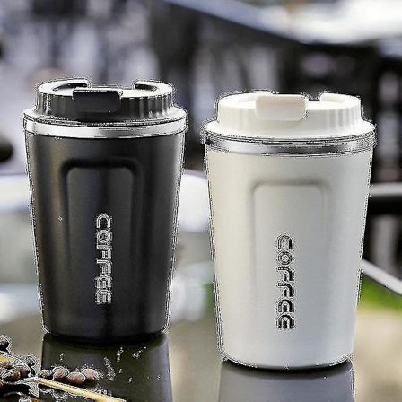 380/510ml Rostfritt Stål Kaffe Mugg Läcksäker Termos Resa Vattenflaska