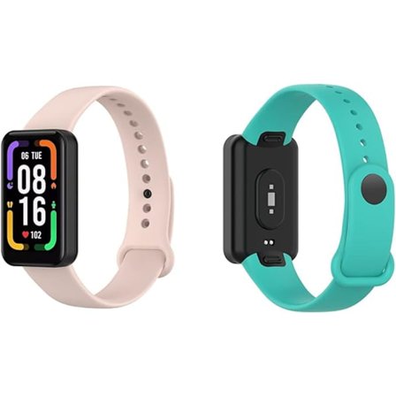 2 st band för Redmi Smart Band Pro Band, Silikonklockarmband Mjukt armband Sportarmband Armband Ersättningsarmband för klocktillbehör