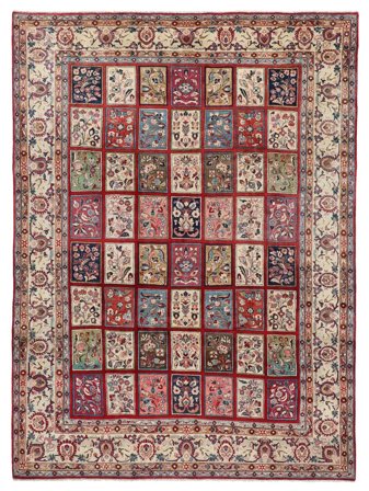 Medaillon Groß Sarough Teppich 268X368 Wolle