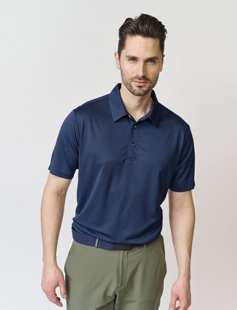 BACKTEE Mens Performance Polo - Navy - S