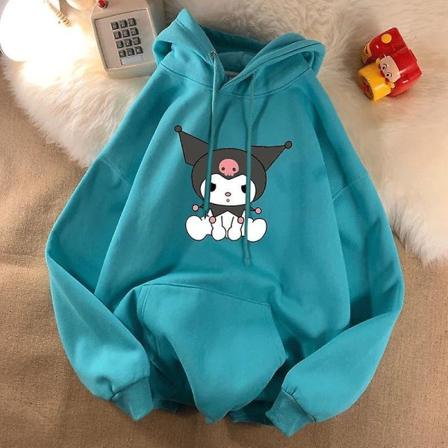 Sanrio Anime Cinnamoroll Kuromi My Melody Plys Børn Hættetrøjer Tøj Dreng Pige Baby Trøjer Trøjer Topper Gave 125-135CM HOUW-3