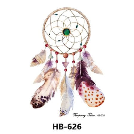 Drömfångare Tillfällig Tatueringsärm, Stora Arm Tatueringsdekaler 8