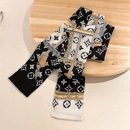 Nyt Tarot Lv Chic tørklæde og efterårs pandebånd Koreansk vild slipsposebånd