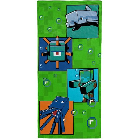 Minecraft Ocean Depths badlakan & strandhandduk 70×140 cm