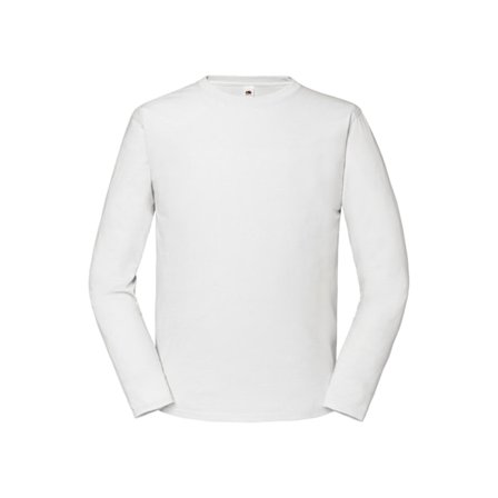 Fruit of the Loom Iconic Premium Plain Long-Sleeved T-Shirt för män