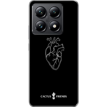 Kompatibelt Mobildeksel til Xiaomi Xiaomi 14T Pro Kaktus og Venner - Midnatt Anatomisk Hjerte