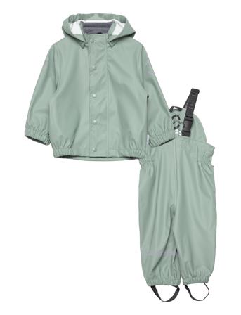 Pu Rain W. Susp. Recycled Outerwear Rainwear Rainwear Sets Grønn Mikk-Line