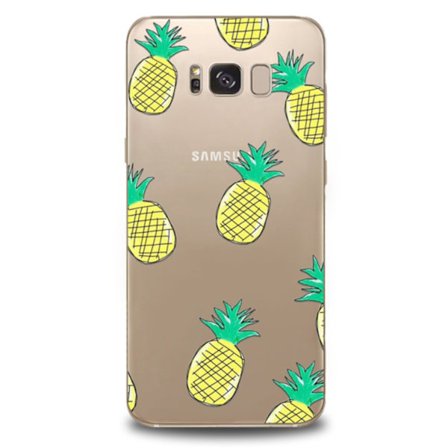 Samsung Galaxy S8 | Mjukt Genomskinligt skal med Ananas!