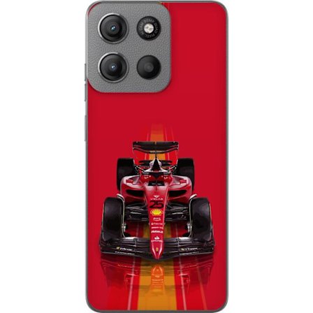 Yhteensopiva Puhelinkuori Motorola Motorola Moto G15 Ferrari Formula 1 -auto ikonisessa punaisessa muotoilussa urheilullisella tarkkuudella