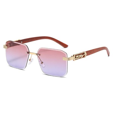 Polygon Solglasögon Bågfri Solglasögon ROSA LILA ROSA LILA