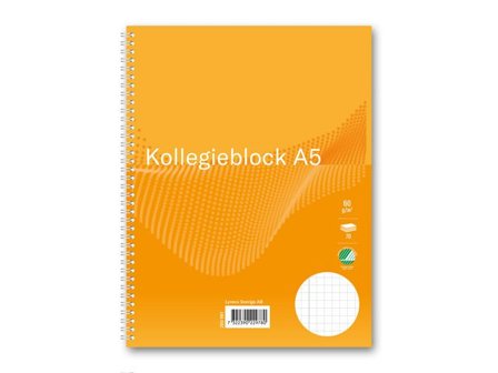 Kollegieblock A5 60g 70 blad rutat - Lyreco - Kontorsmaterial - Block och anteckningsböcker - Kollegieblock
