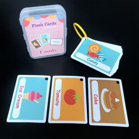Montessori Baby Lär dig kognitiva engelska Word Card Flashcards